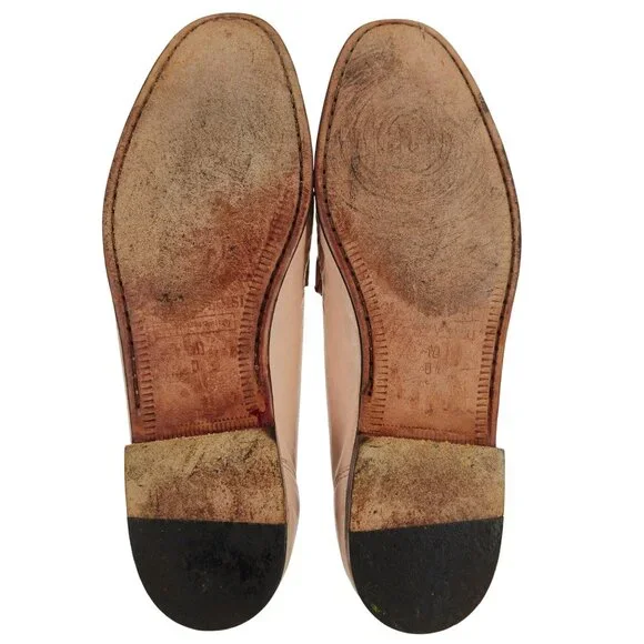 Vintage Pink Exotic Caiman Michele Loisi Italy Mens size 10D Dress Loafers Shoes - Picture 11 of 11